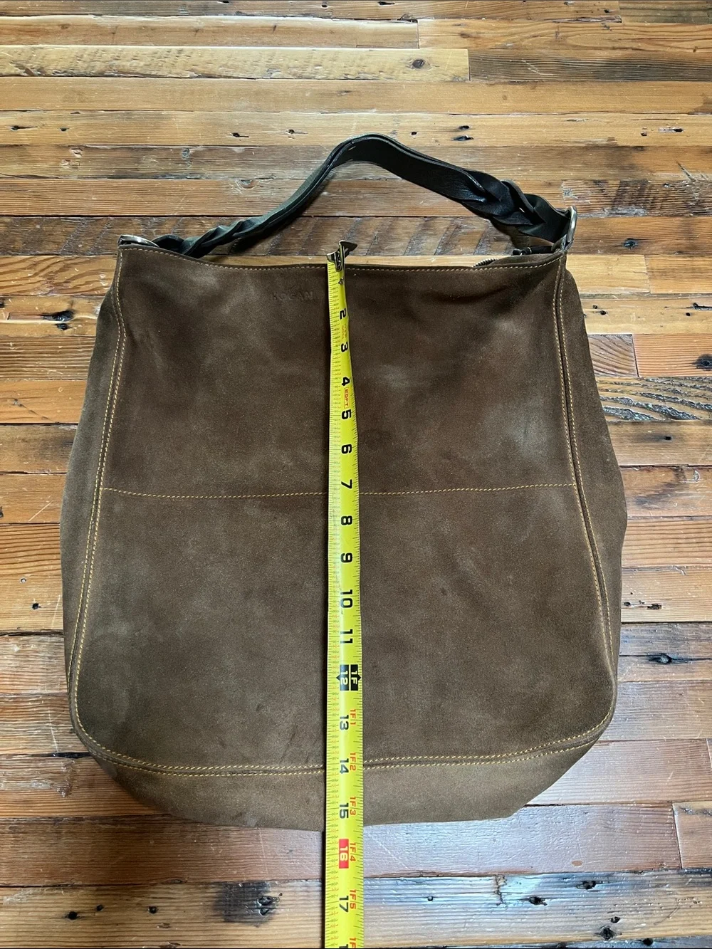Hogan Suede Bucket Tote Hobo
